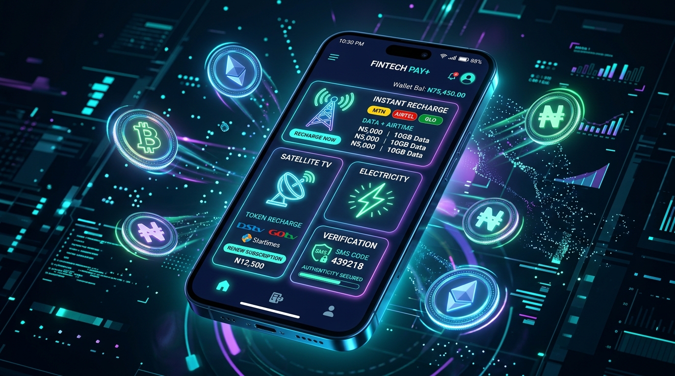 DanaVerify 3D Fintech Interface